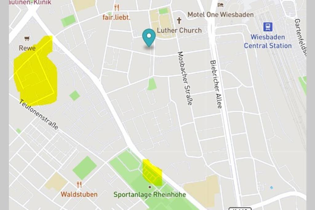 Bahnhofsnahe, Ruhige Und Sonnige 2 Zimmerwohnung Im Dichterviertel Wiesbaden Eksteriør bilde