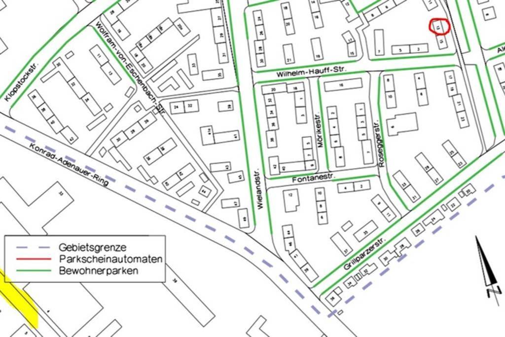 Bahnhofsnahe, Ruhige Und Sonnige 2 Zimmerwohnung Im Dichterviertel Wiesbaden Eksteriør bilde